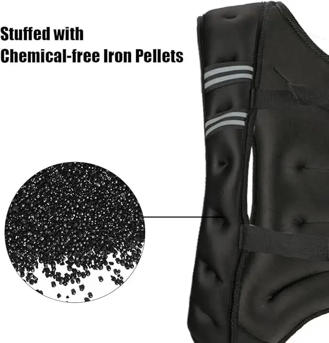 Weighted Vest For Training And Cardio 12-30 Lbs Included