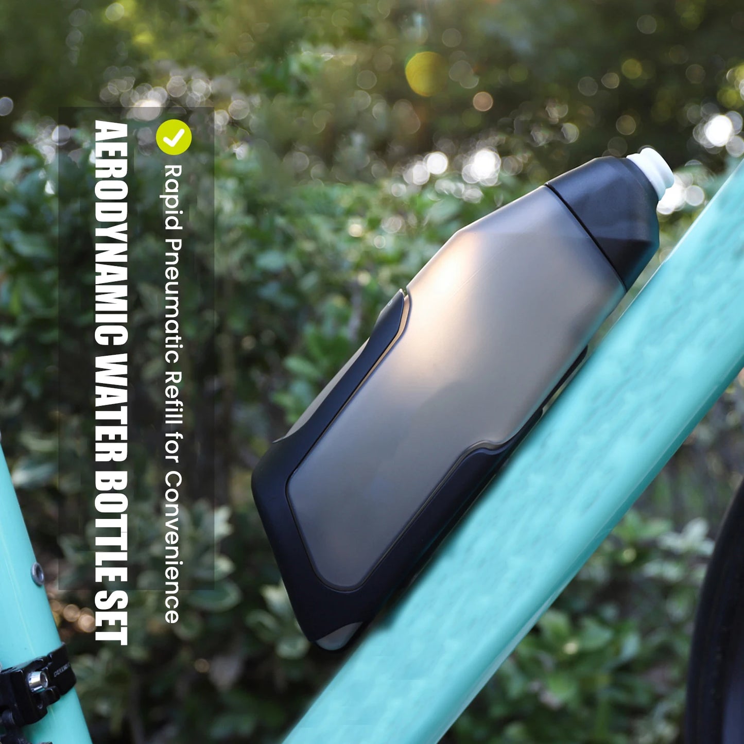 Bicycle Aerodynamic Water Bottle Bracket Set 600ml For Cycling And Sports