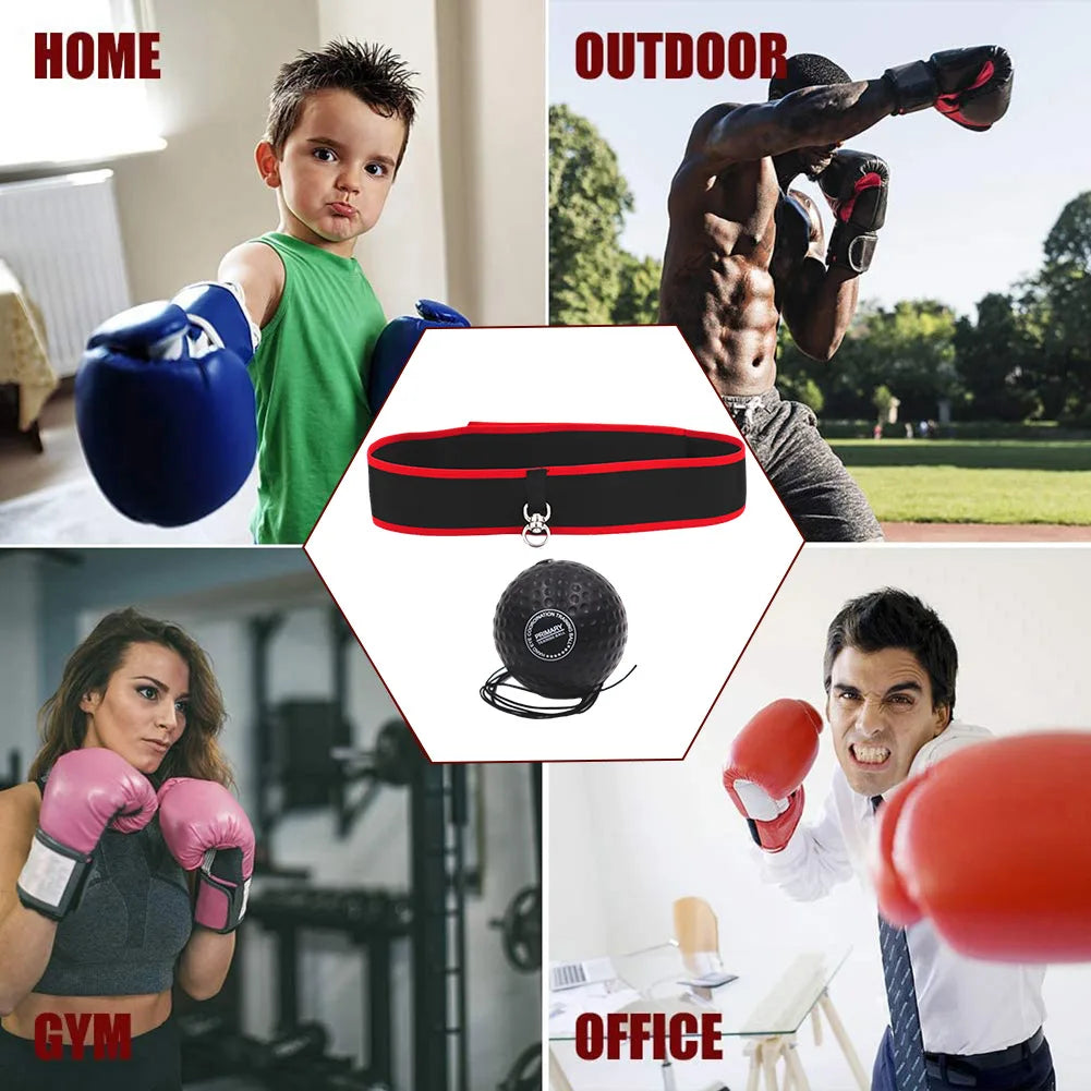 Head Mounted Reflex Boxing Ball for Focus Speed and Coordination