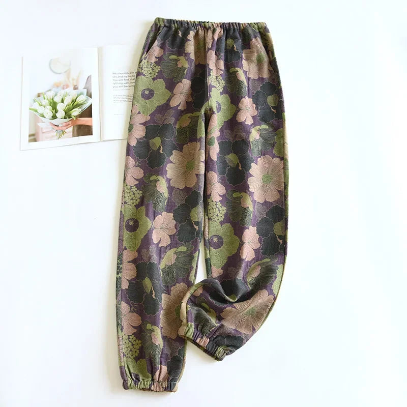 Cloud Cotton Story Womens Hundred Percent Cotton Pajamas Crepe Pants