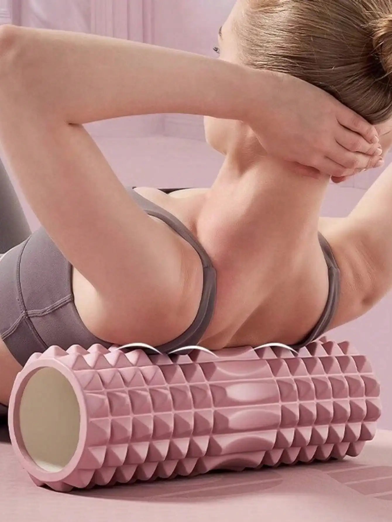 Foam Yoga Massage Roller Textured Deep Tissue For Muscle Recovery