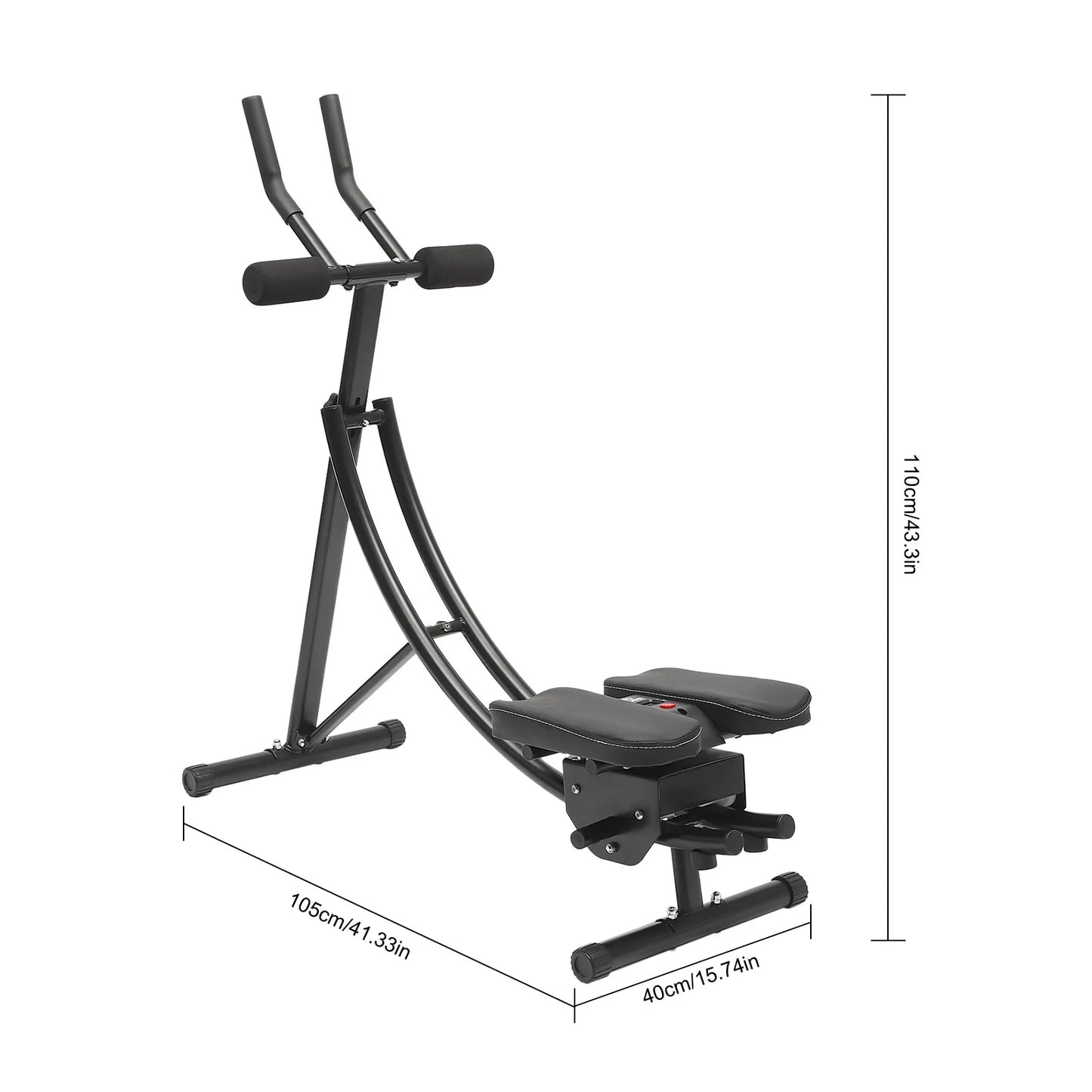 Ab Machine 330lbs Capacity With 3 Level Adjustable LED Display